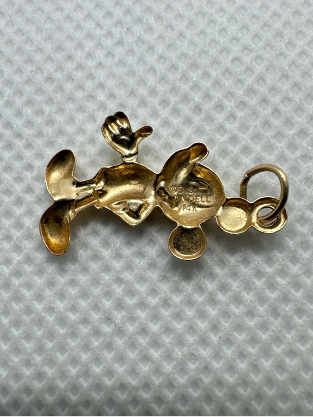 Rare Vintage Van Dell Disney Mickey Mouse 14K Yellow Gold Charm/Pendant - Picture 5 of 8